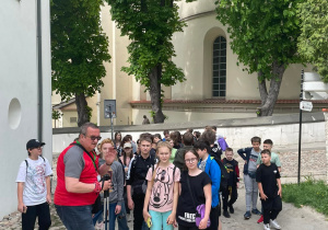 Uczniowie podczas wycieczki Kazimierz Dolny - Sandomierz