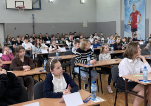 Uczniowie podczas konkursu