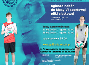 Rekrutacja do klasy szóstej sportowej piłki siatkowej