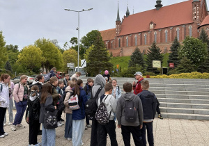 Uczniowie podczas wycieczki
