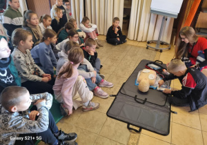 Podczas zajęć z pierwszej pomocy