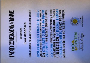 Podziękowanie ambasadora w naszej szkole