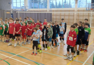 Drużyny chłopców podczas rozgrywek